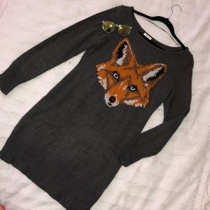 Foxy sweater dress